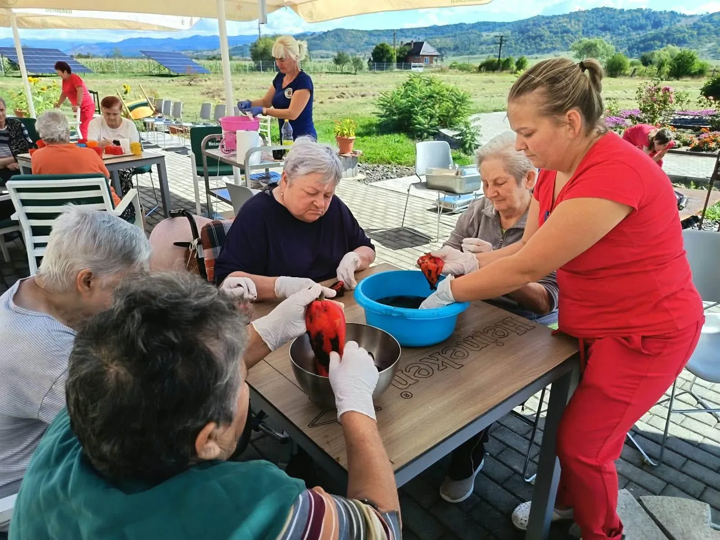 Gustul toamnei – am copt ardei împreună